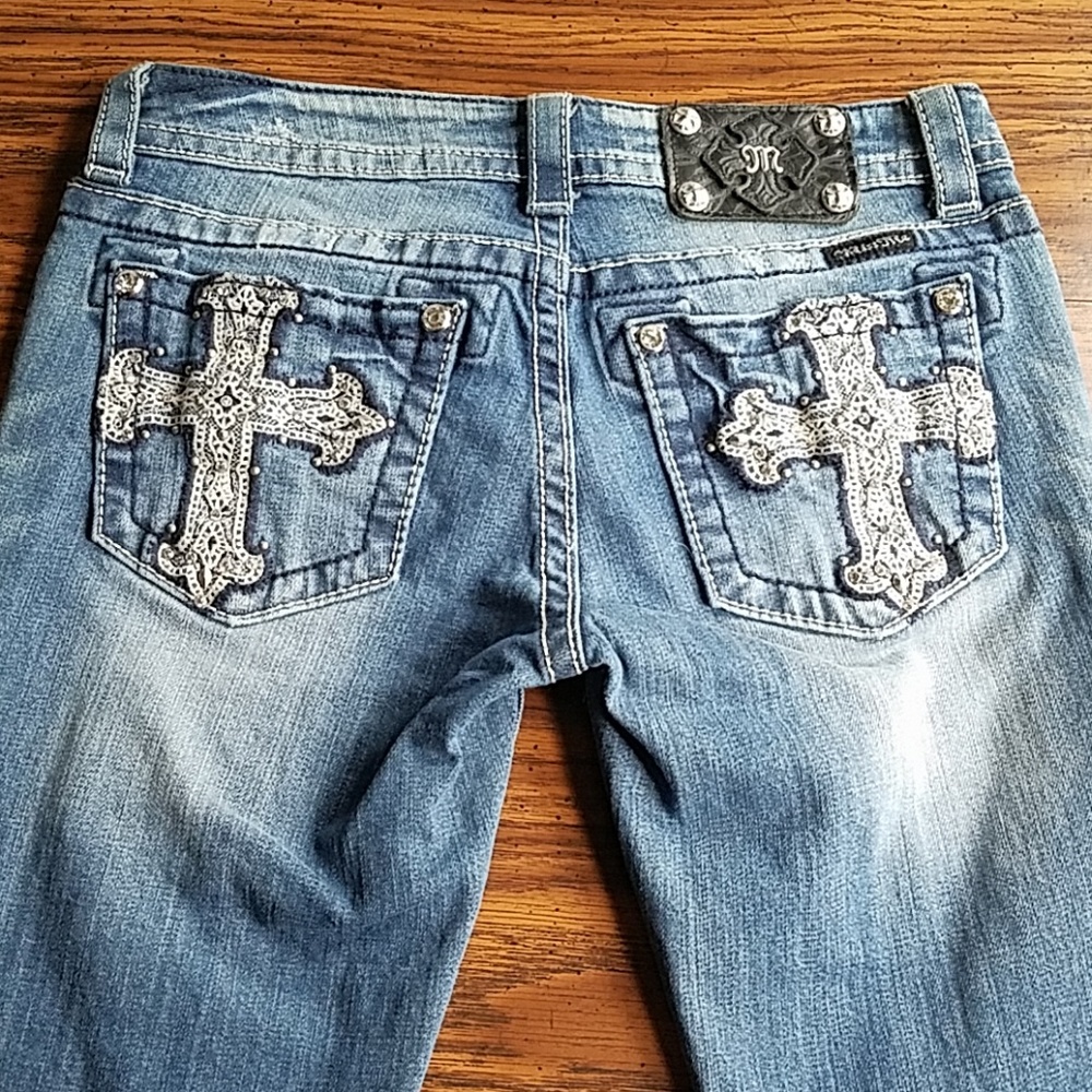 MISS ME LOW RISE SKINNY JEANS 28 - Picture 3 of 8